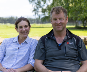 Cust dairy grazers Gary and Penny Robinson